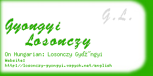 gyongyi losonczy business card